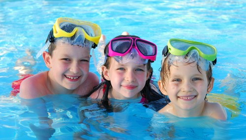 Dolphin Pools Kids Swimming In Pool